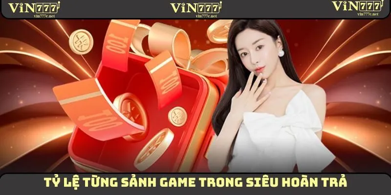 Tỷ lệ từng sảnh game trong siêu hoàn trả mà hội viên nên hiểu